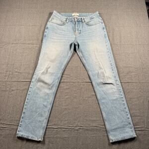 REISS Men's SARI Jeans Mid Blue Wash Size 30 20RS16 29" Inseam Boyfriend Fit